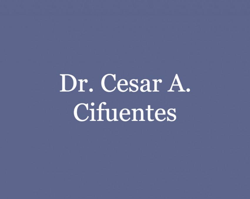 Dr. Cesar A. Cifuentes