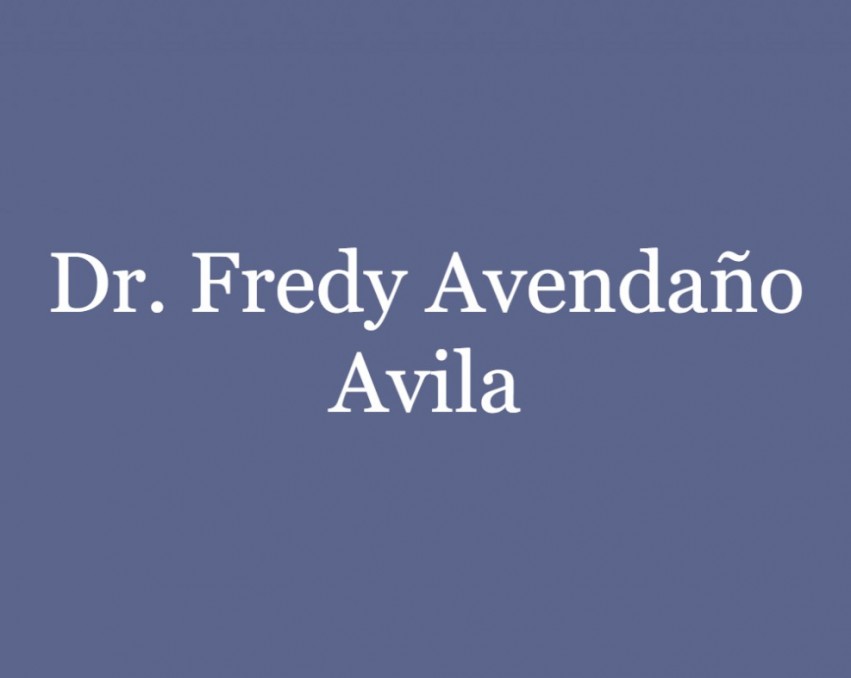 Dr. Fredy Avendaño Avila