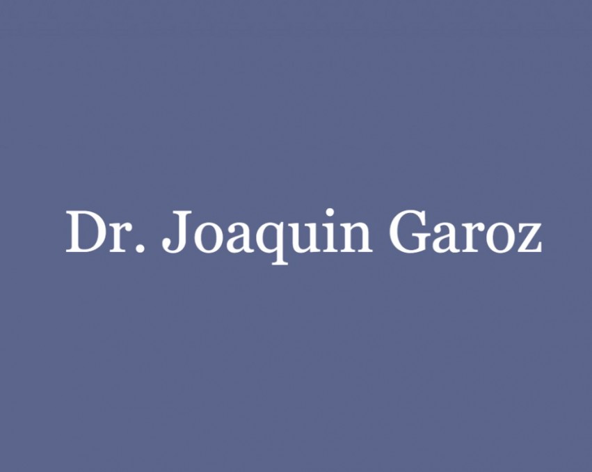 Dr. Joaquin Garoz