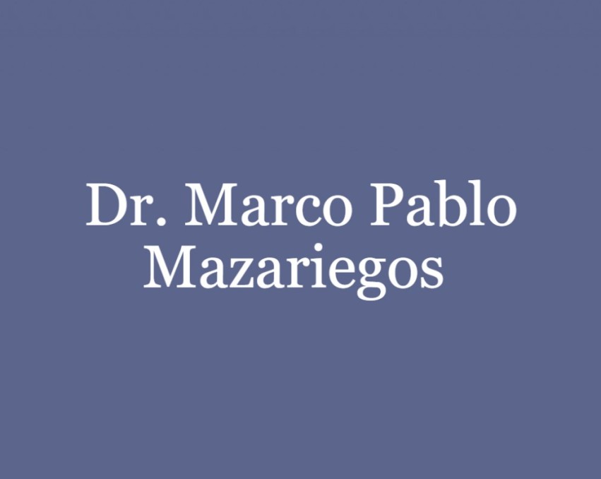 Dr. Marco Pablo Mazariegos