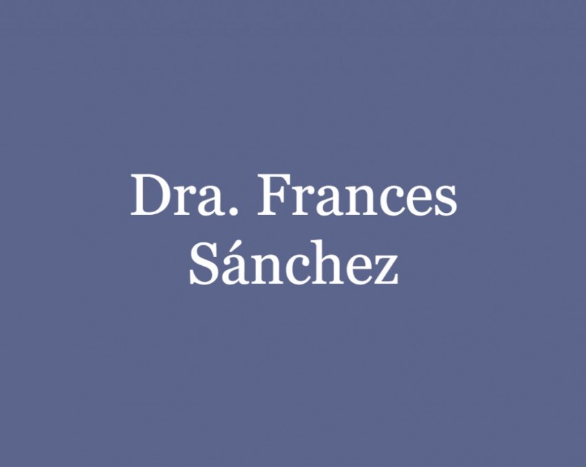 Dra. Frances Sánchez