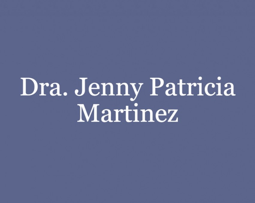 Dra. Jenny Patricia Martinez