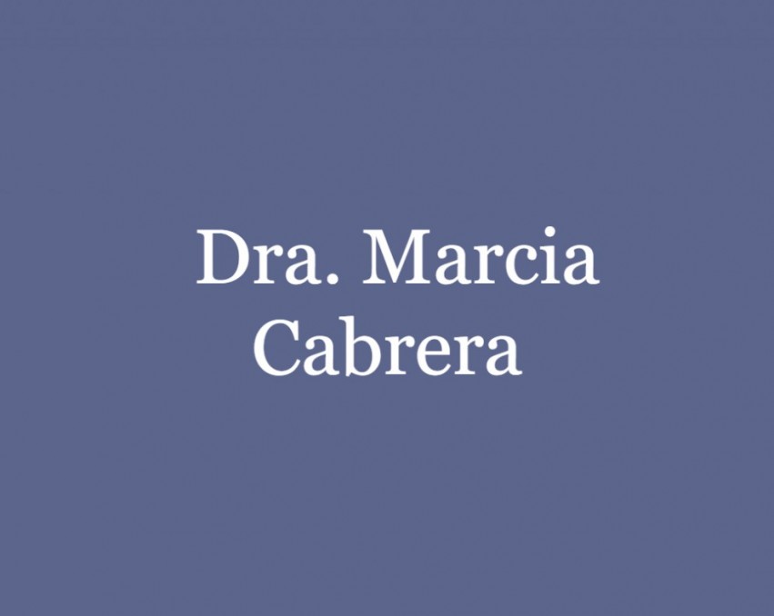 Dra. Marcia Cabrera