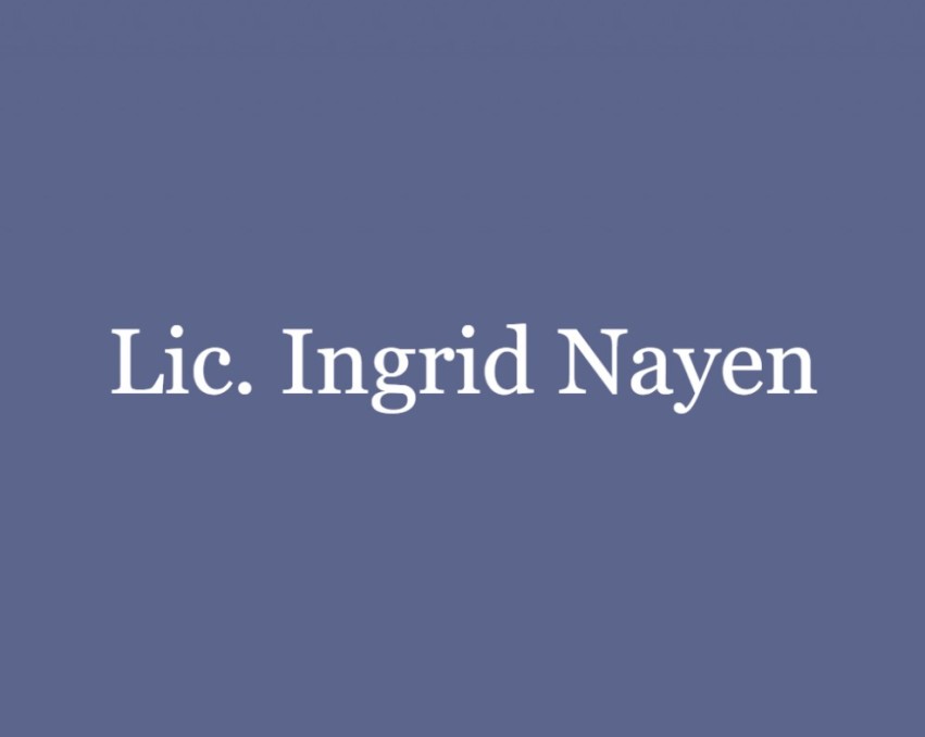 Lic. Ingrid Nayen