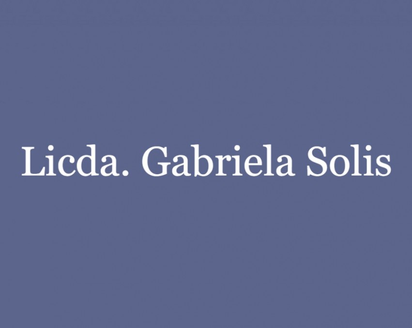 Licda. Gabriela Solis